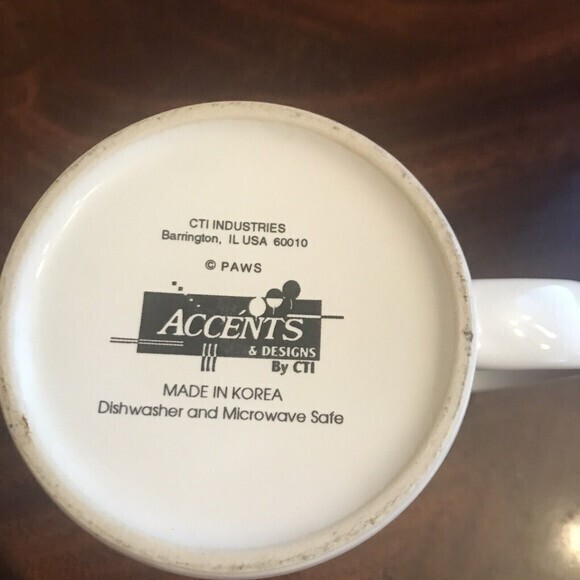 VALENTINE GARFIELD‎ CERAMIC COFFEE MUG BIG ORANGE SMILING FACE - Picture 4 of 4